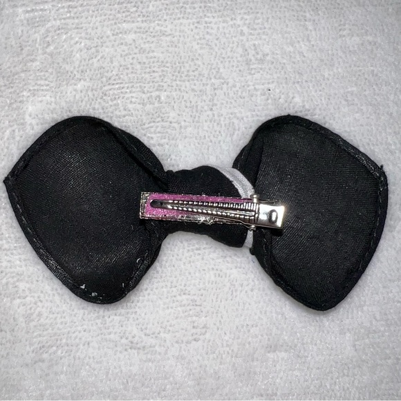Black and White Knot Bandana Knotted Hair Bow - Picture 8 of 11